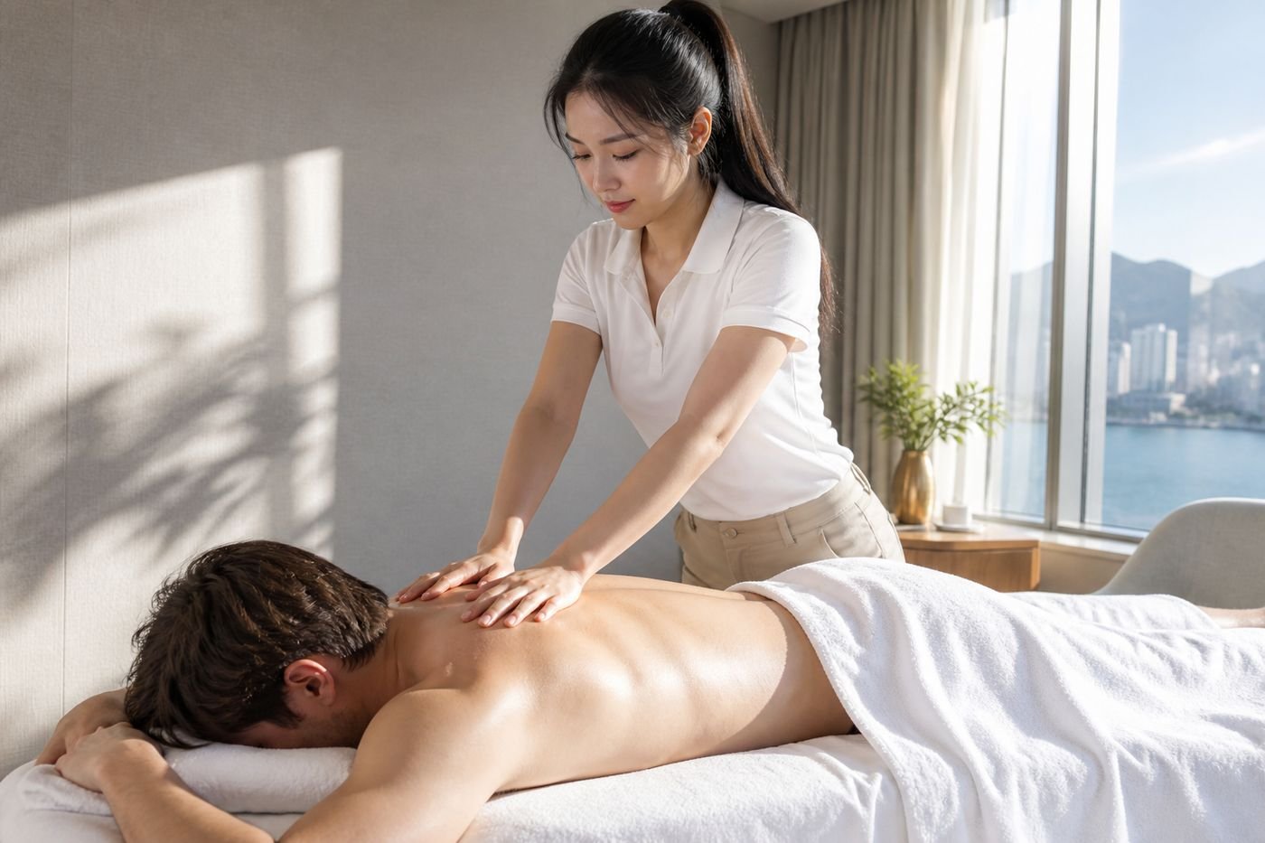 Yuna providing in-suite massage in Las Vegas